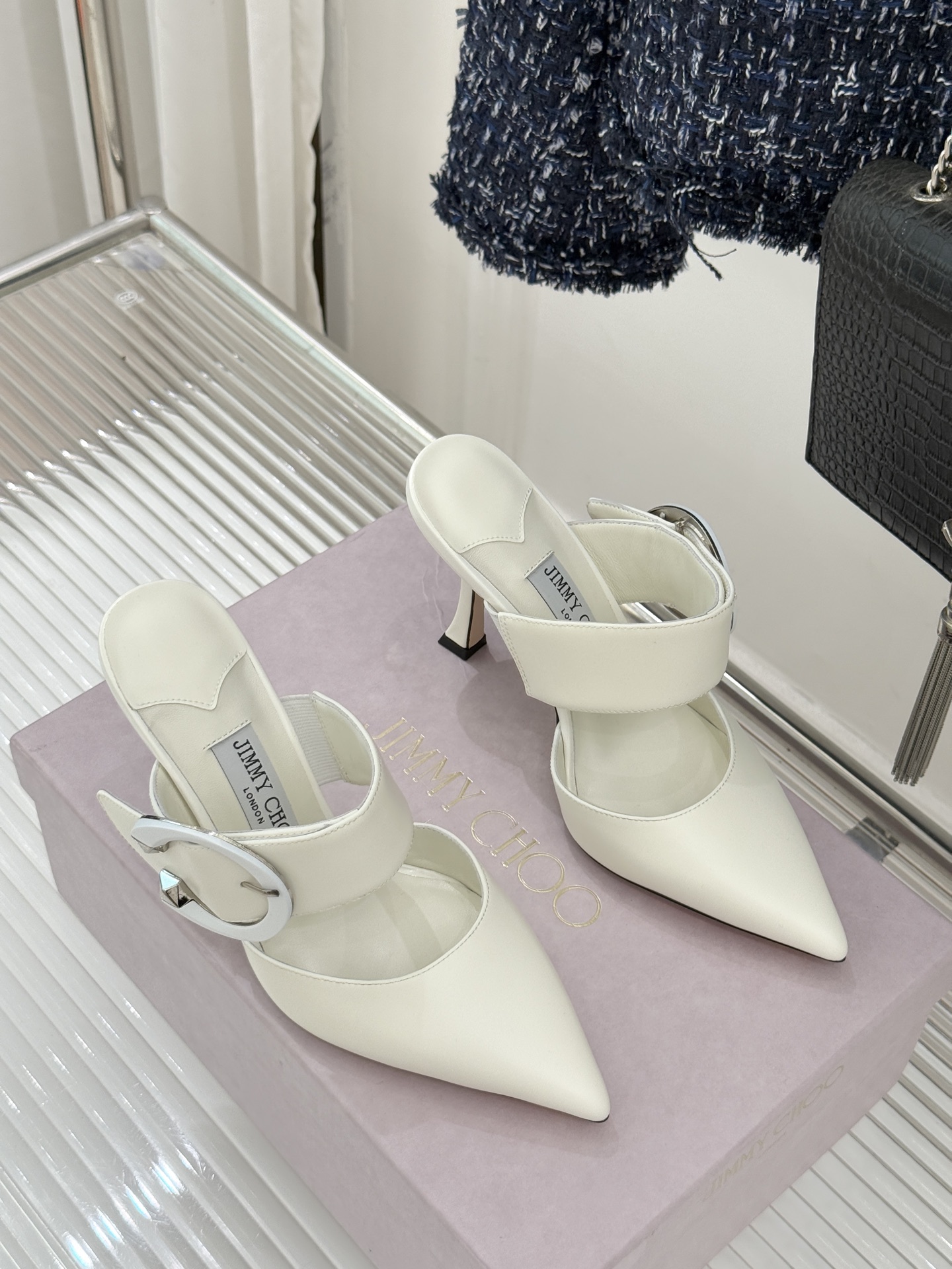 지미추(Jimmy Choo) 뮬 하이힐 신발