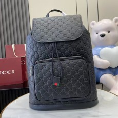 GUCCI 구찌 GG 엠블럼 블랙 엠보싱 럭셔리 백팩 가방 (854750)
