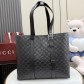 GUCCI 구찌 GG 엠블럼 블랙 엠보싱 프리미엄 토트백 가방 (850218)
