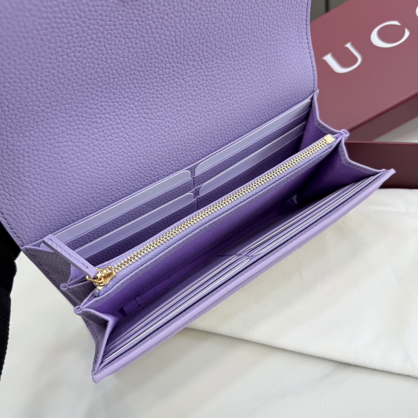 GUCCI 구찌 GG 마몽(Marmont) 바이컬러 장지갑 (456116)