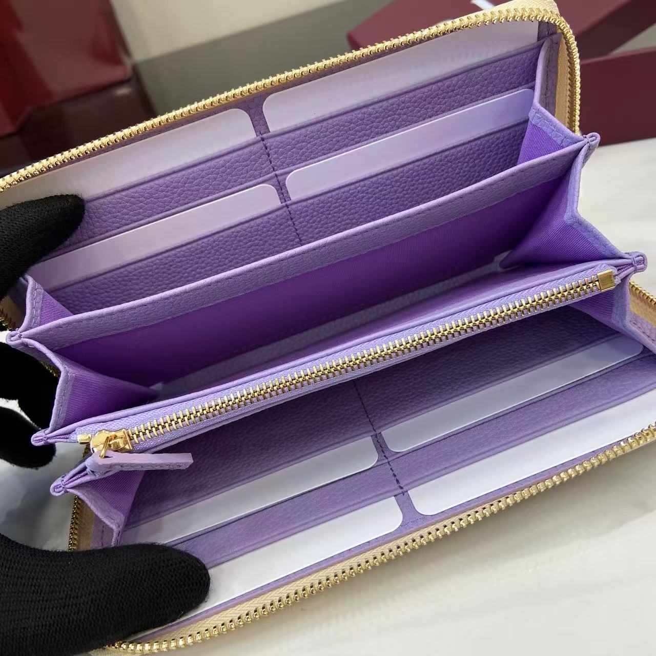 GUCCI 구찌 GG 마몽(Marmont) 바이컬러 짚 어라운드 장지갑 (456117)