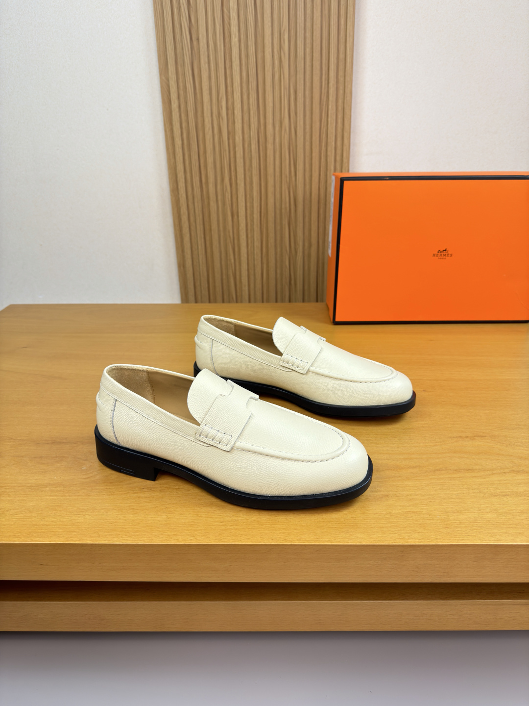 HERMES 에르메스 핸드그레인 드레스 슈즈 구두 신발