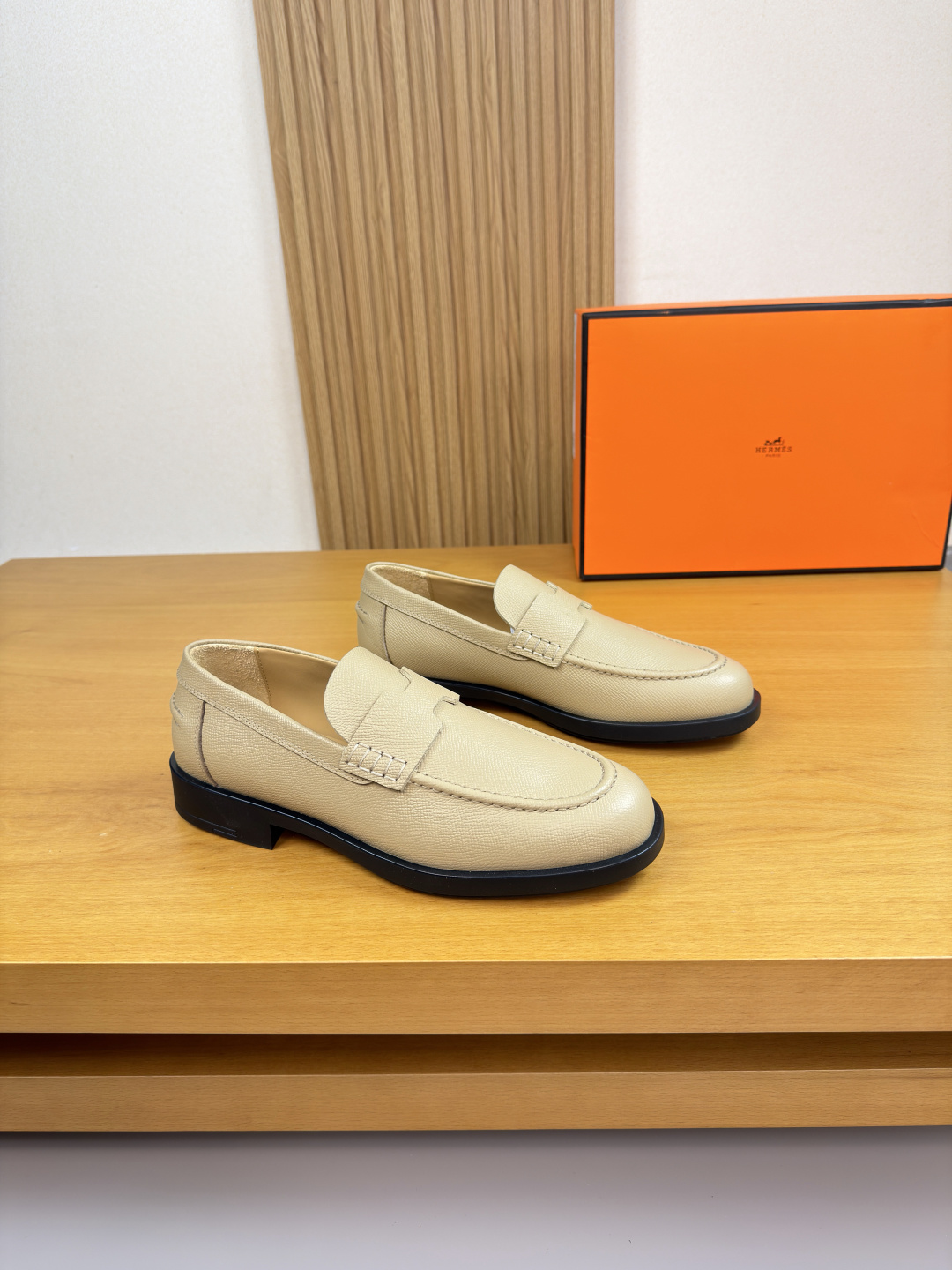 HERMES 에르메스 핸드그레인 드레스 슈즈 구두 신발