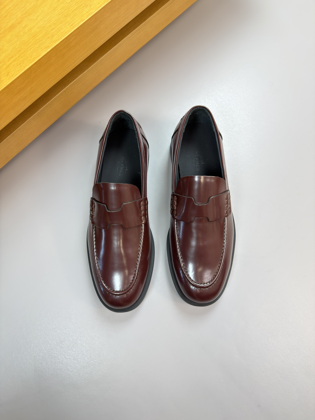 HERMES 에르메스 카이벤쥬 레더 드레스 슈즈 구두 신발