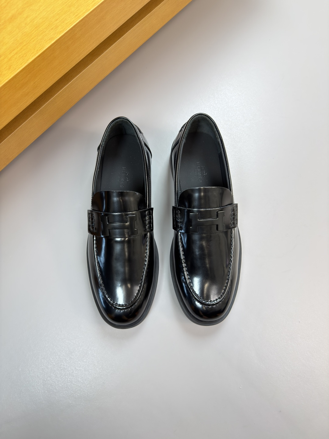 HERMES 에르메스 카이벤쥬 레더 드레스 슈즈 구두 신발