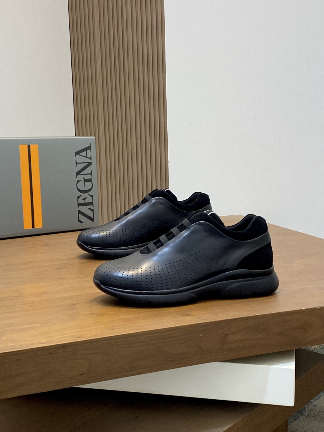 ZEGNA 제냐 남성 신상 레더 캐주얼 스니커즈 신발