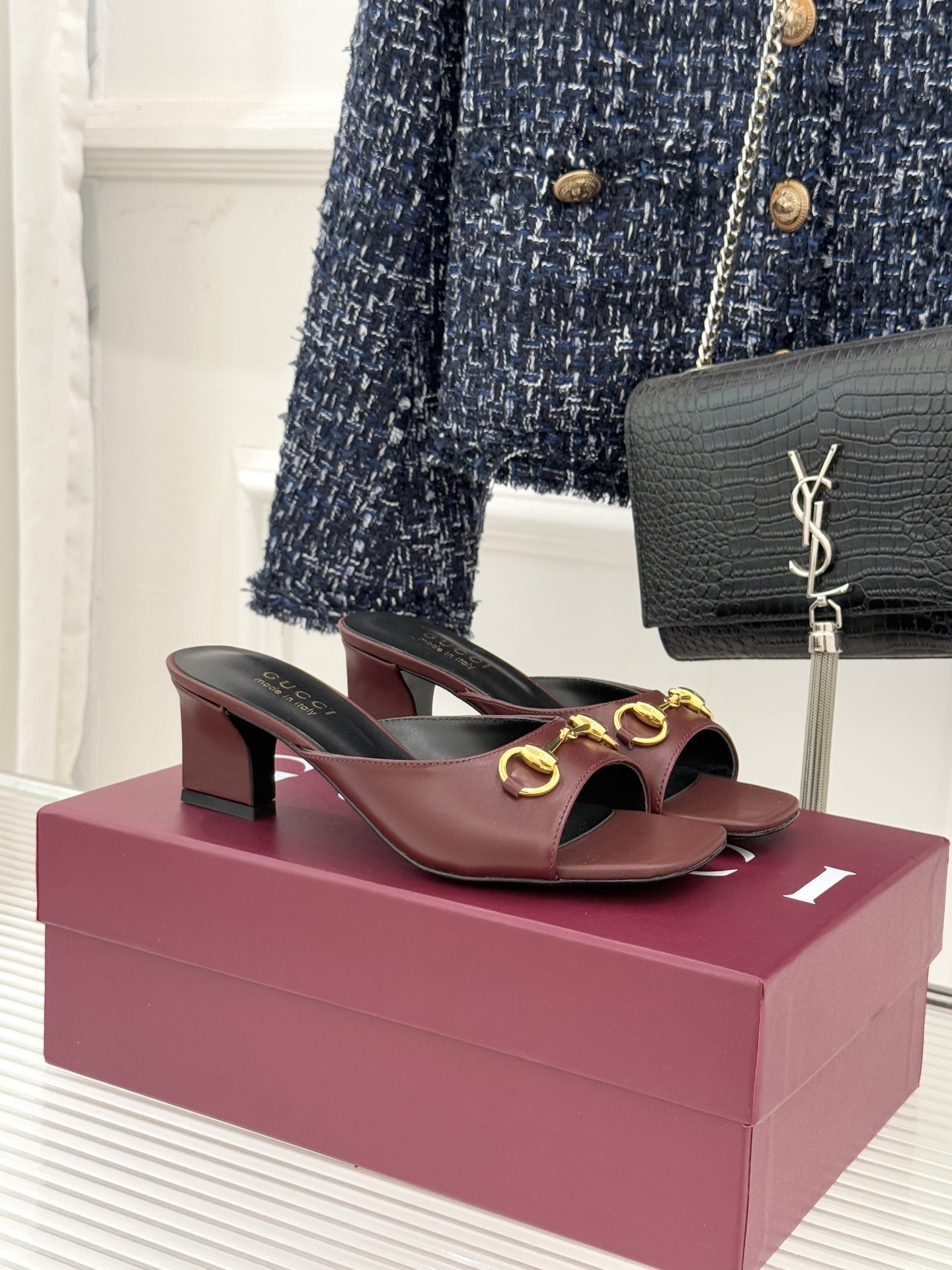 구찌(GUCCI) 홀스빗 힐 슬리퍼 신발