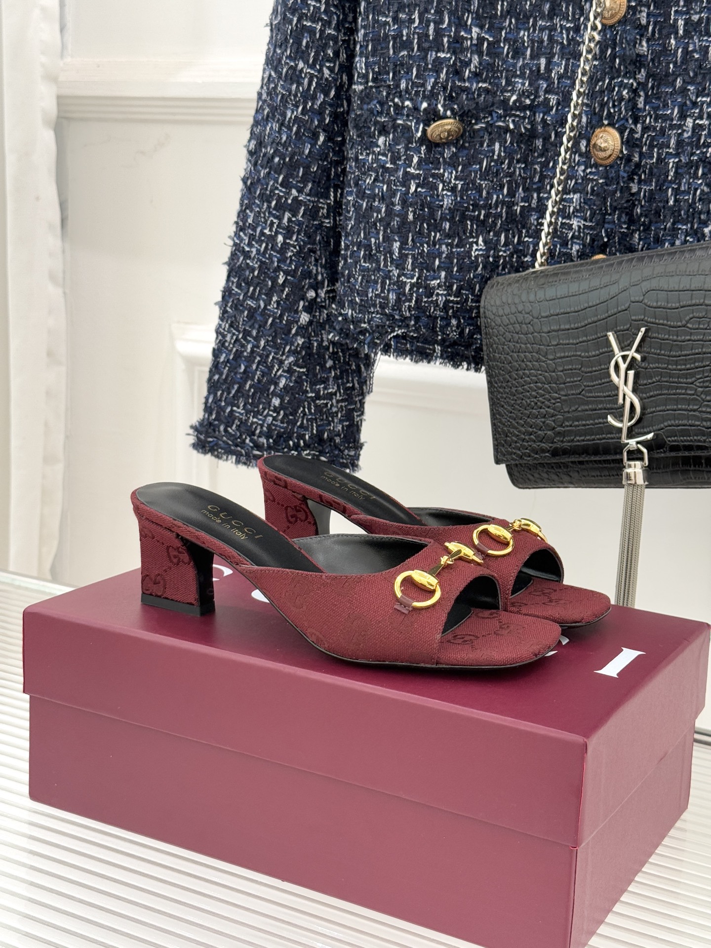 구찌(GUCCI) 홀스빗 힐 슬리퍼 신발