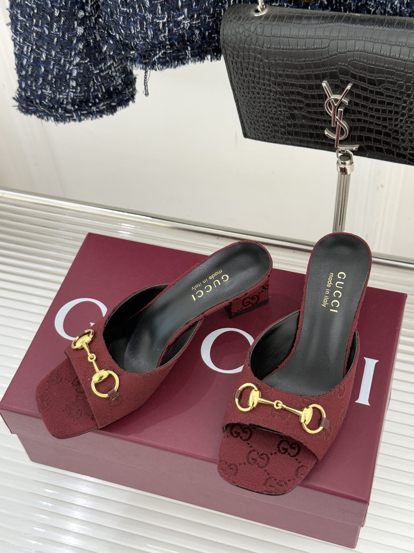 구찌(GUCCI) 홀스빗 힐 슬리퍼 신발