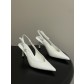 Prada 프라다 런웨이 컬렉션 리본 슬링백 힐 구두 신발