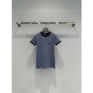 Prada 프라다 26ss 배색 크롭 반팔 티셔츠 의류