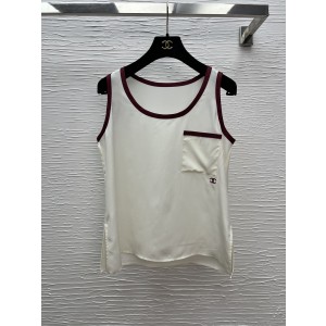 Chanel 샤넬 신상 실크 민소매 베스트 나시 의류