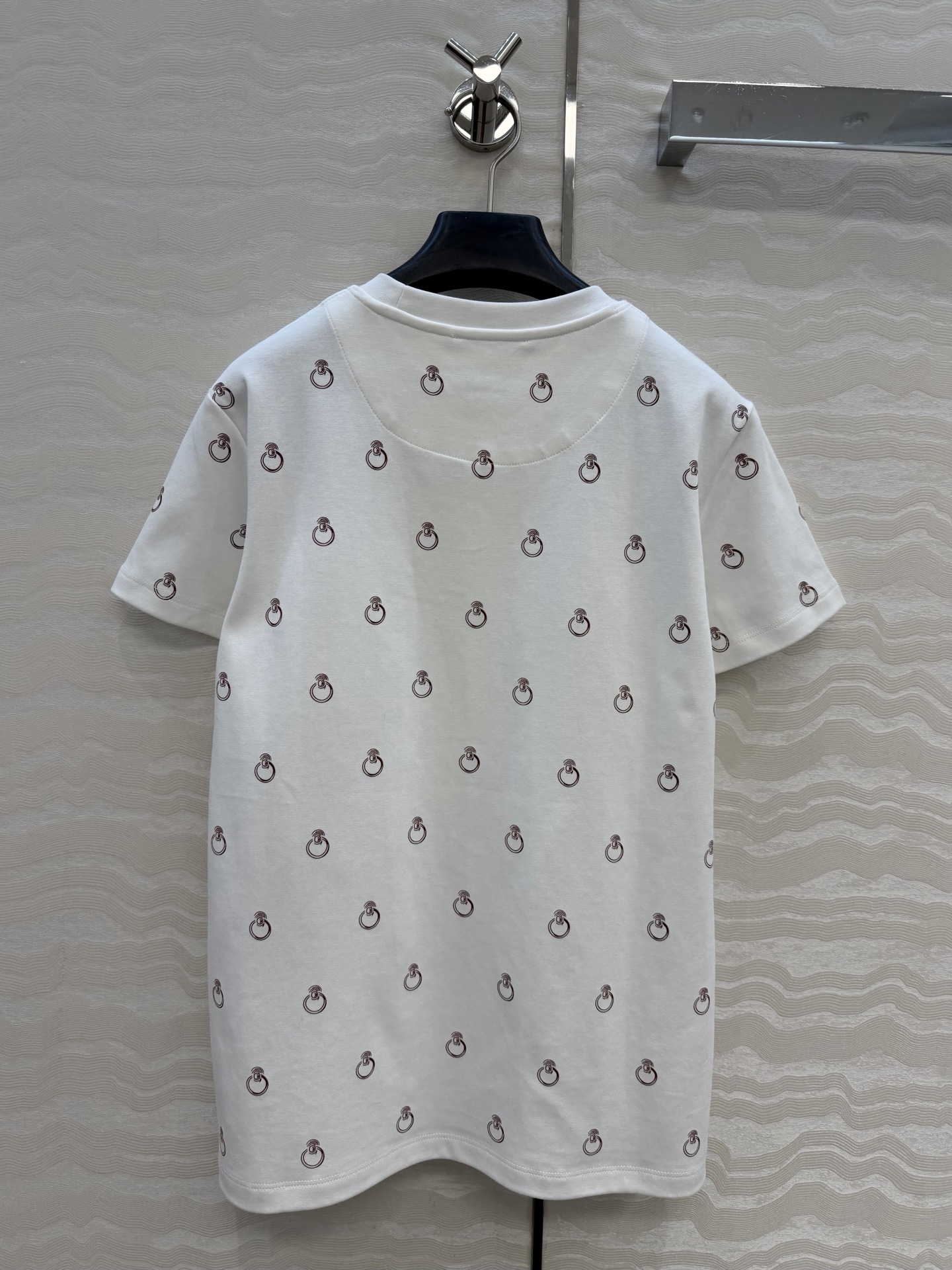 Hermes 에르메스 Anneau Finesse 프린트 반팔 티셔츠 의류