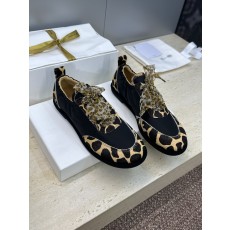 더로우(The Row) 패턴 마모 레이스업 캐주얼 플랫 슈즈 신발