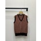 miumiu 미우미우 빈티지 배색 스트라이프 울 베스트 조끼 의류