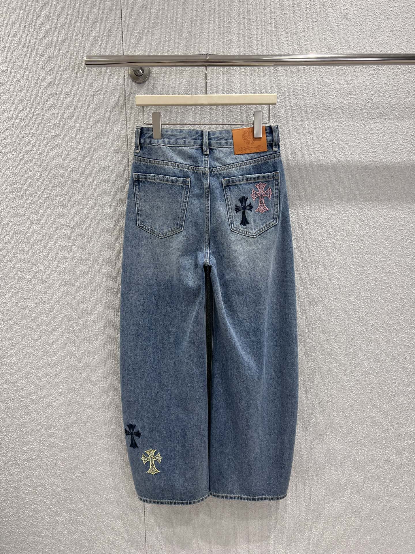 Chrome Hearts CH 크롬하츠 십자가 자수 데님 팬츠 청바지 의류