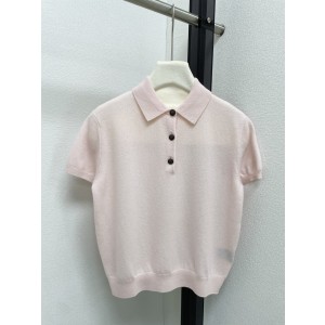 Loro Piana LP 로로피아나 클래식 폴로 니트 카라 반팔 의류