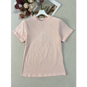 Chanel 샤넬 펀칭 자수 로고 반팔 티셔츠 의류