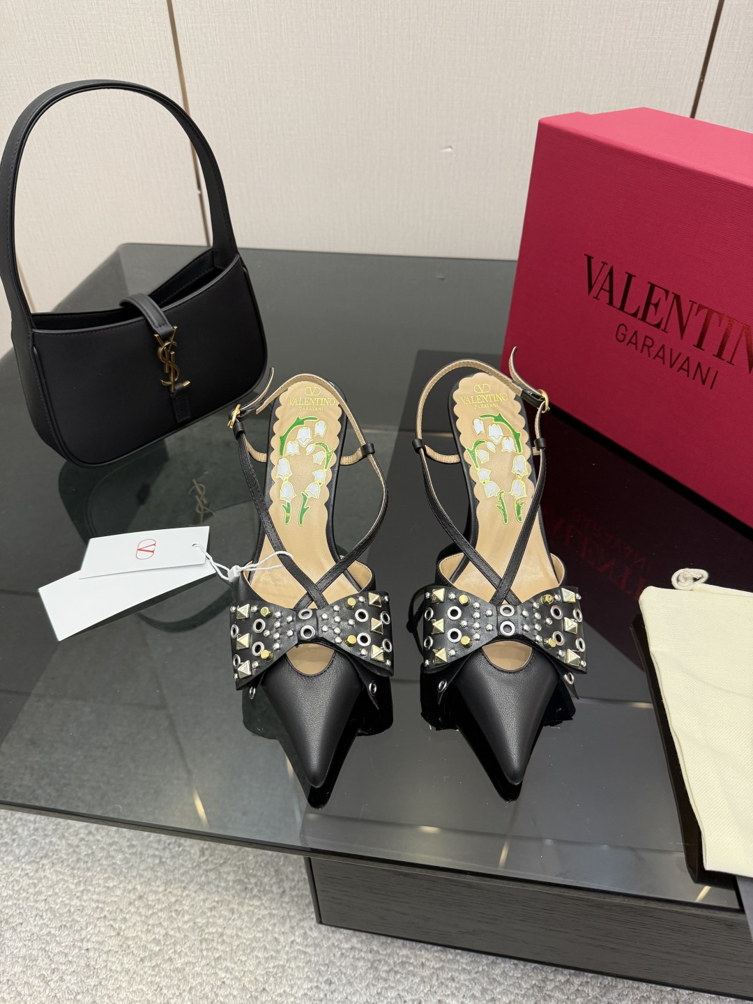 Valentino 발렌티노 파리 런웨이 버클/리본 샌들 힐 구두 신발