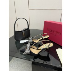 Valentino 발렌티노 파리 런웨이 버클/리본 샌들 힐 구두 신발