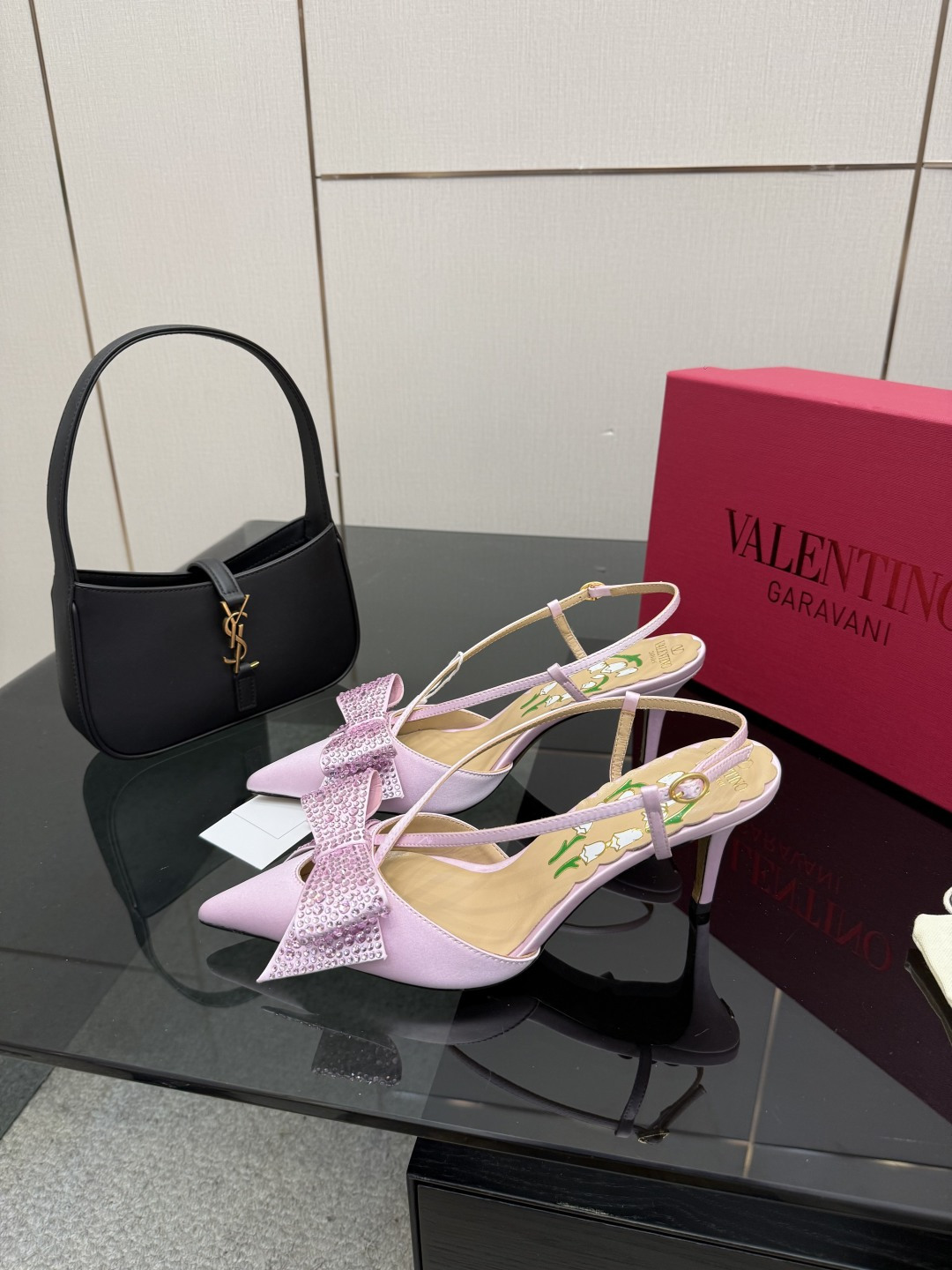 Valentino 발렌티노 파리 런웨이 버클/리본 샌들 힐 구두 신발