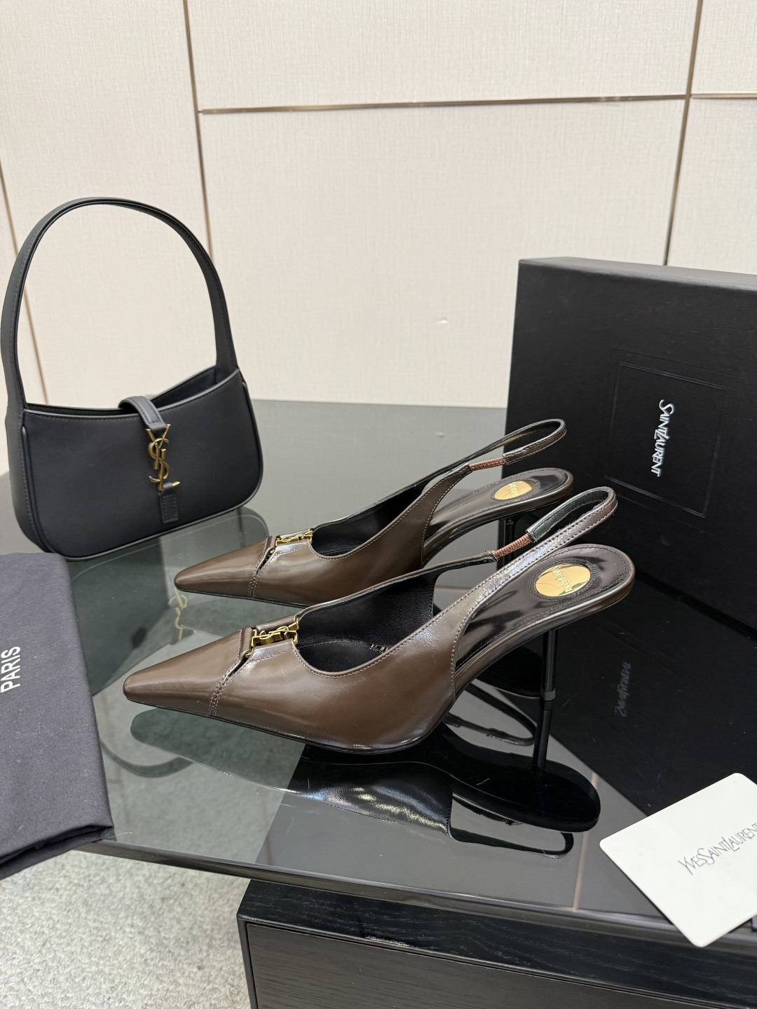 [Saint Laurent] YSL 26SS 생로랑 쥬얼 스트랩 스틸레토 뮬 구두 신발