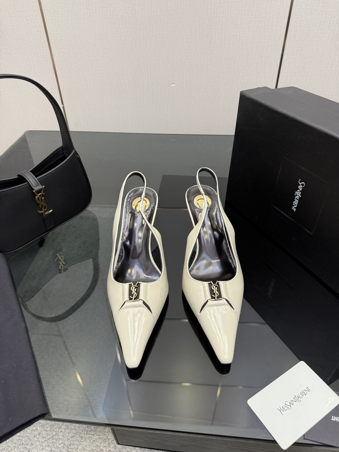 [Saint Laurent] YSL 26SS 생로랑 쥬얼 스트랩 스틸레토 뮬 구두 신발