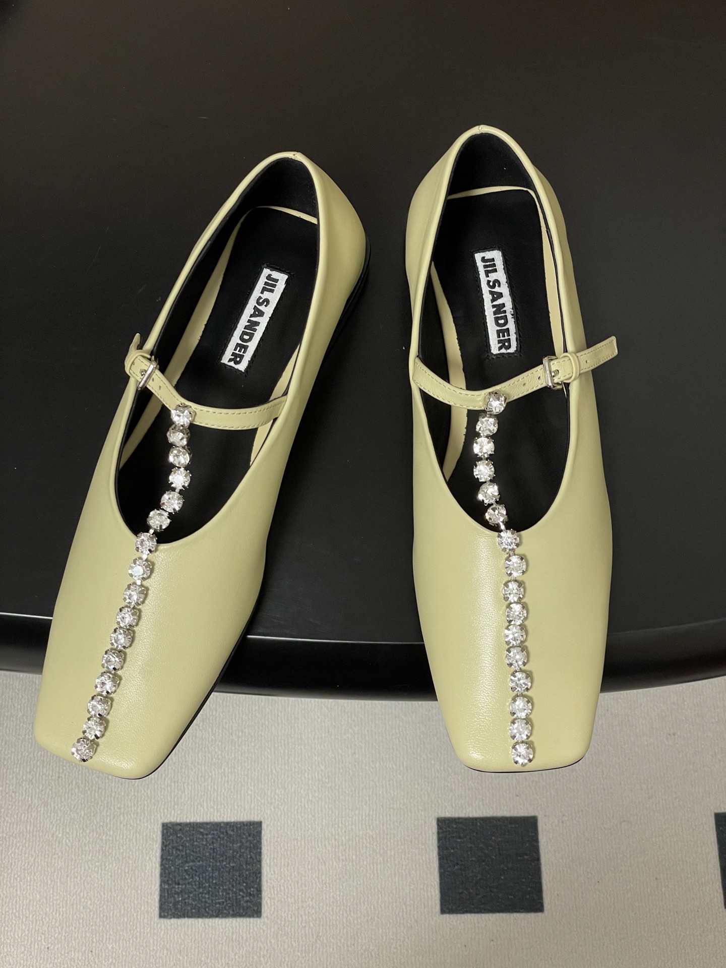 질샌더(Jil Sande) T스트랩 메리제인 플랫 발레 슈즈 신발