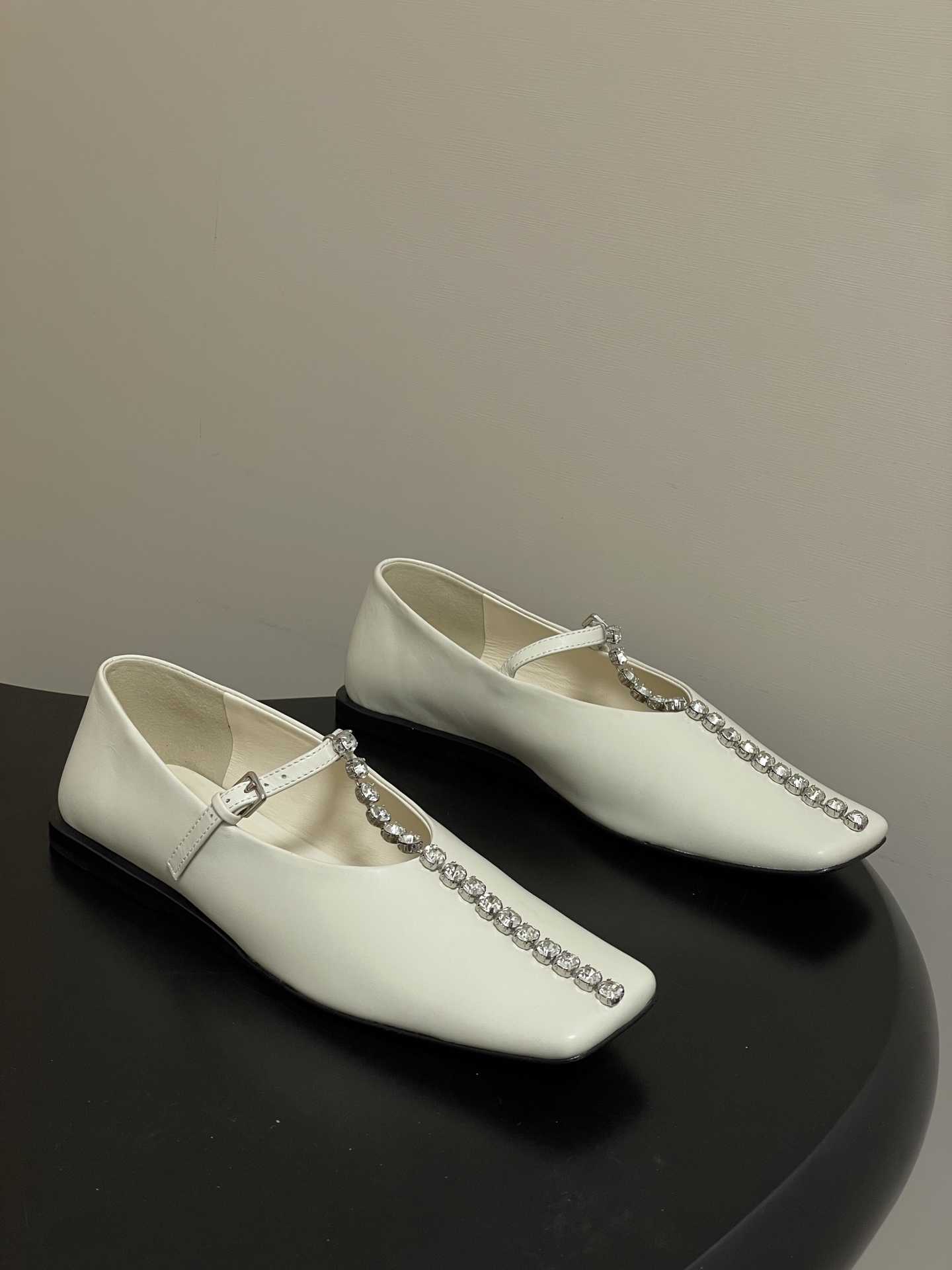 질샌더(Jil Sande) T스트랩 메리제인 플랫 발레 슈즈 신발