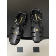 미우미우(MIU MIU) 로마 샌들 플랫 메리제인 발레 슈즈 신발