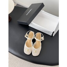 샤넬(CHANEL) 메쉬 메리제인 플랫 신발