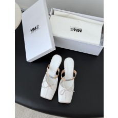 [Maison Margiela] MM6 메종 마르지엘라 스퀘어 토 리본 뮬 구두 신발