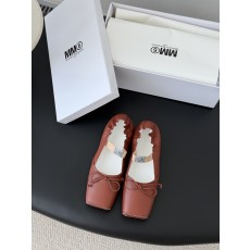 [Maison Margiela] MM6 메종 마르지엘라 스퀘어 토 리본 발레리나 단화 플랫 슈즈 신발
