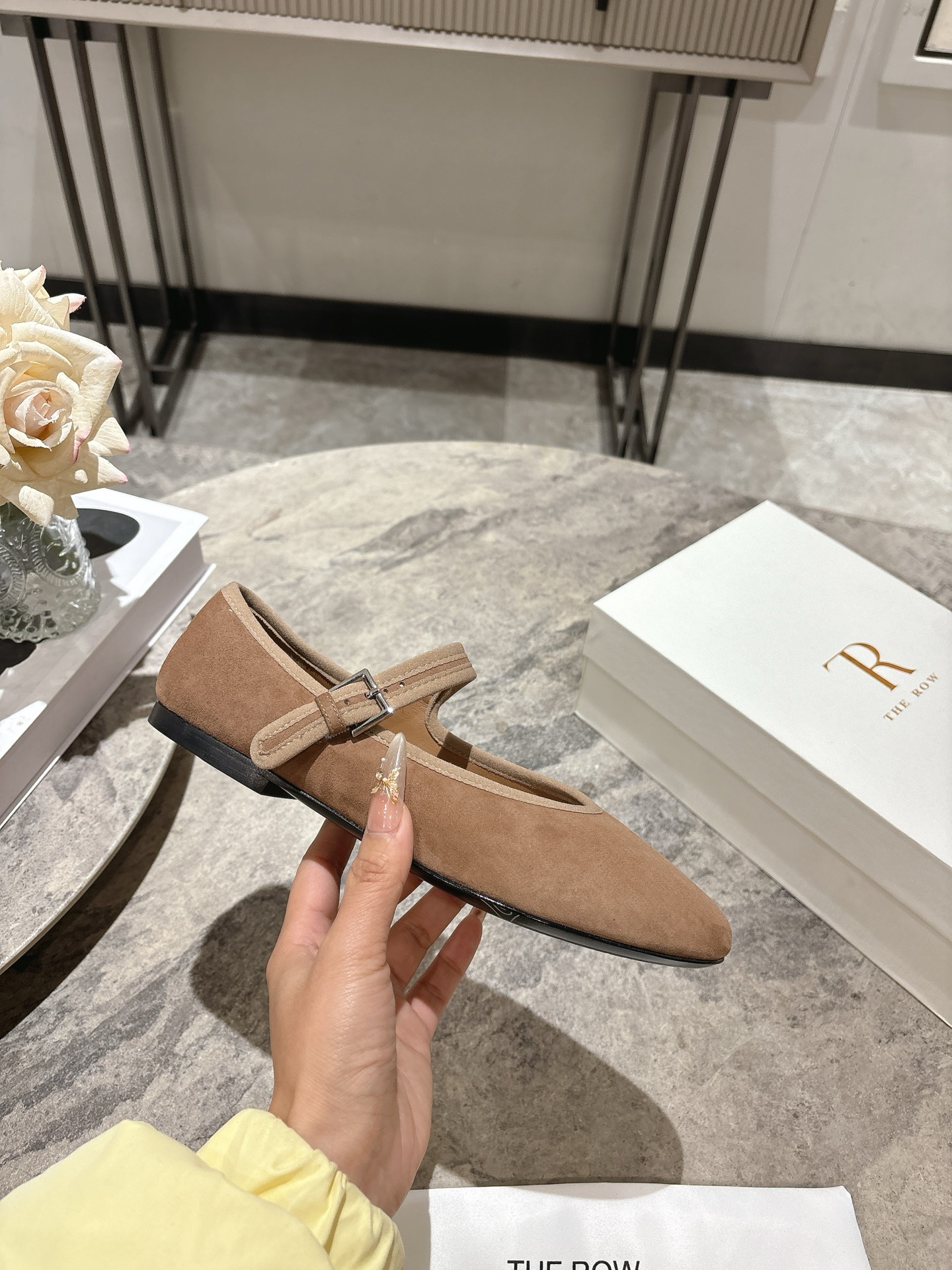 The Row 26SS TR 더 로우 마리제인 스웨이드 플랫 슈즈 신발