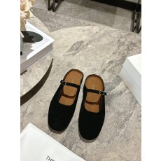 The Row TR 더 로우 스웨이드 뮬 슬리퍼 신발