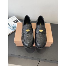 miumiu 미우미우 럭키 코인 레더 로퍼 구두 신발