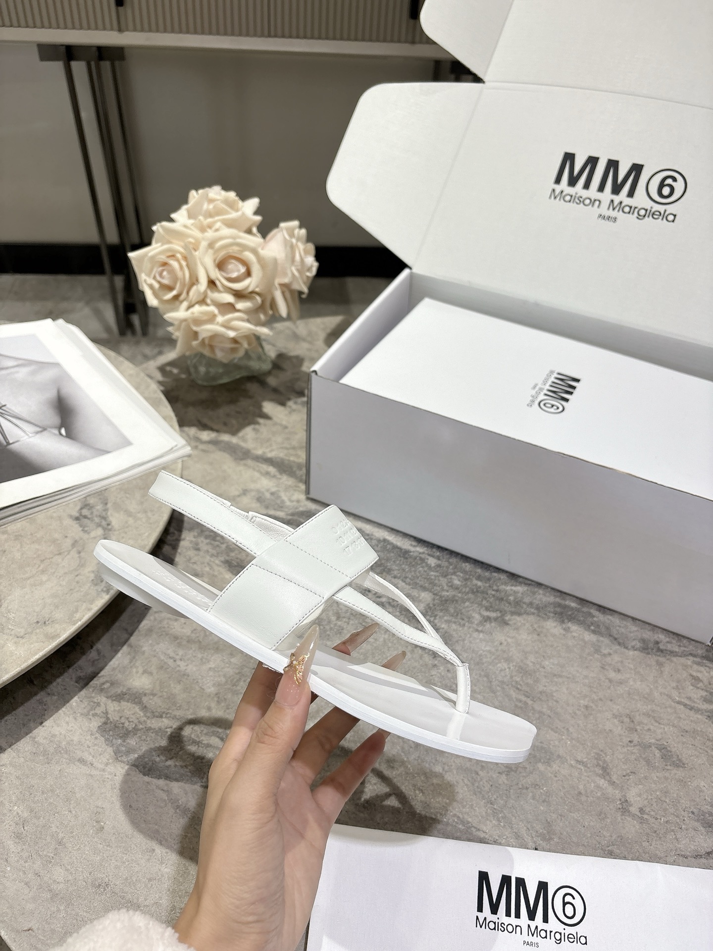 Maison Margiela MM6 메종 마르지엘라 애플토 플립플랍 샌들 슬리퍼 신발