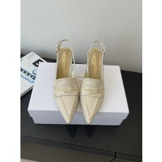 Dior CD 디올 각인 로고 슬링백 펌프스 힐 구두 신발