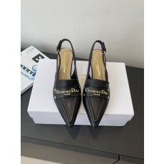Dior CD 디올 각인 로고 슬링백 펌프스 힐 구두 신발