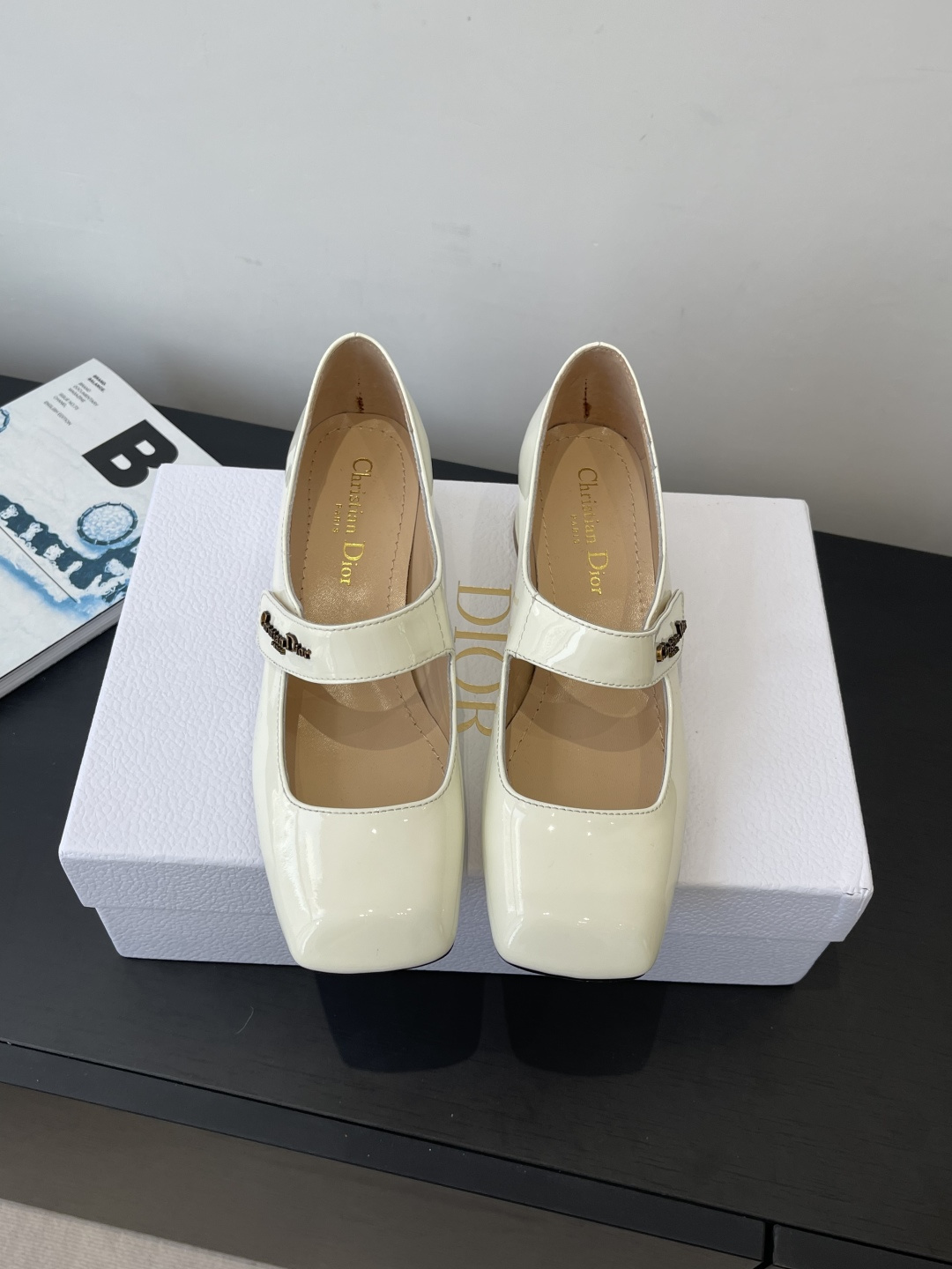 Dior CD 디올 페이턴트 마리제인 펌프스 구두 신발