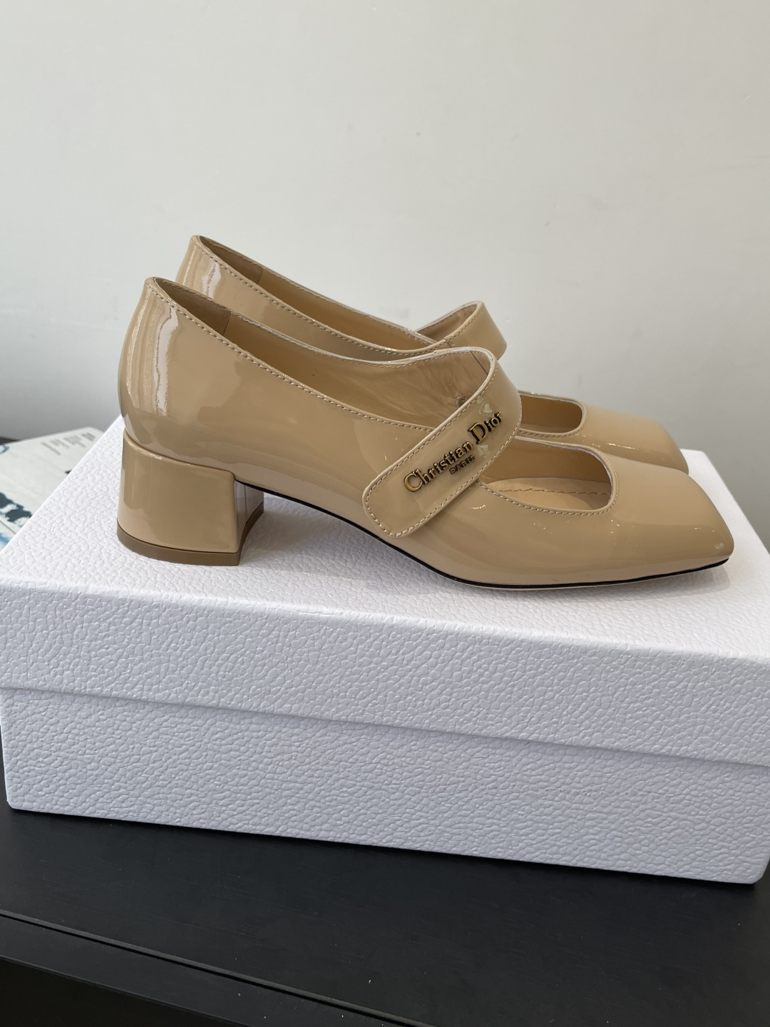 Dior CD 디올 페이턴트 마리제인 펌프스 구두 신발