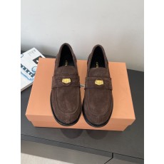 miumiu 미우미우 럭키 코인 레더 로퍼 구두 신발