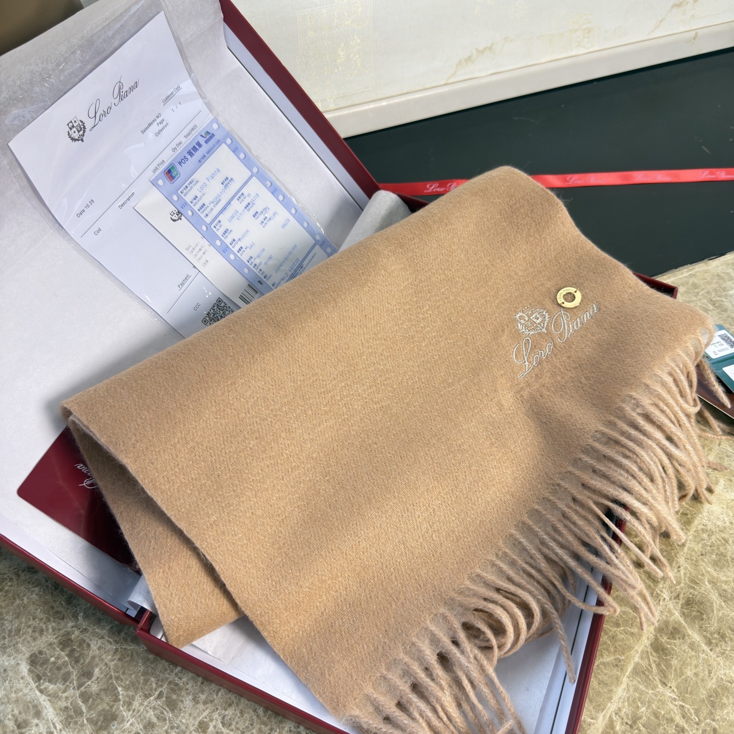 로로피아나(Loro Piana) 더블페이스 캐시미어 머플러 목도리 스카프