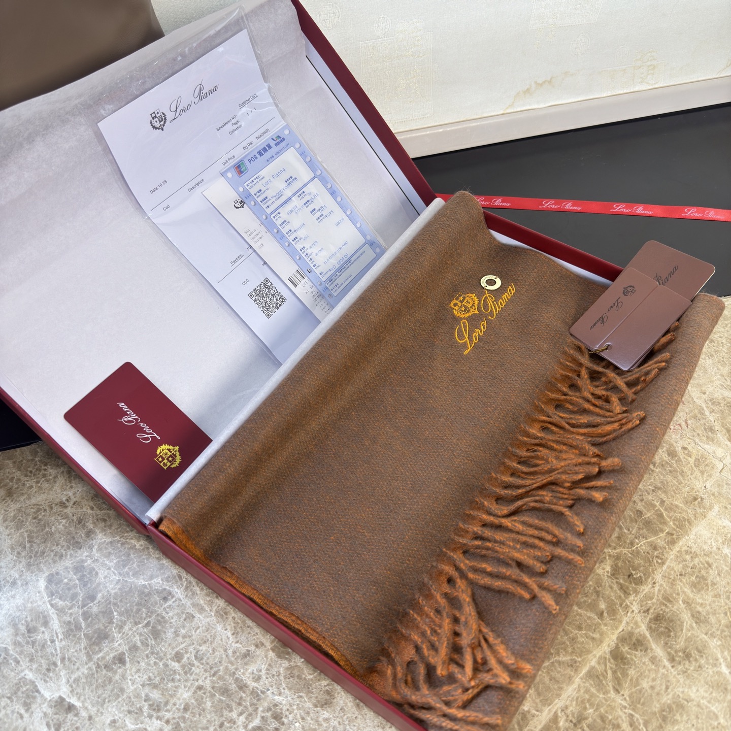 로로피아나(Loro Piana) 더블페이스 캐시미어 머플러 목도리 스카프