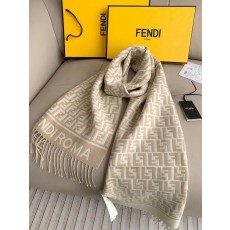 펜디(FENDI) FF 모노그램 캐시미어 울 머플러 목도리 스카프