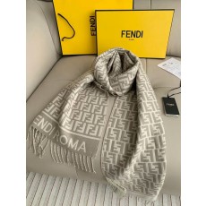 펜디(FENDI) FF 모노그램 캐시미어 울 머플러 목도리 스카프