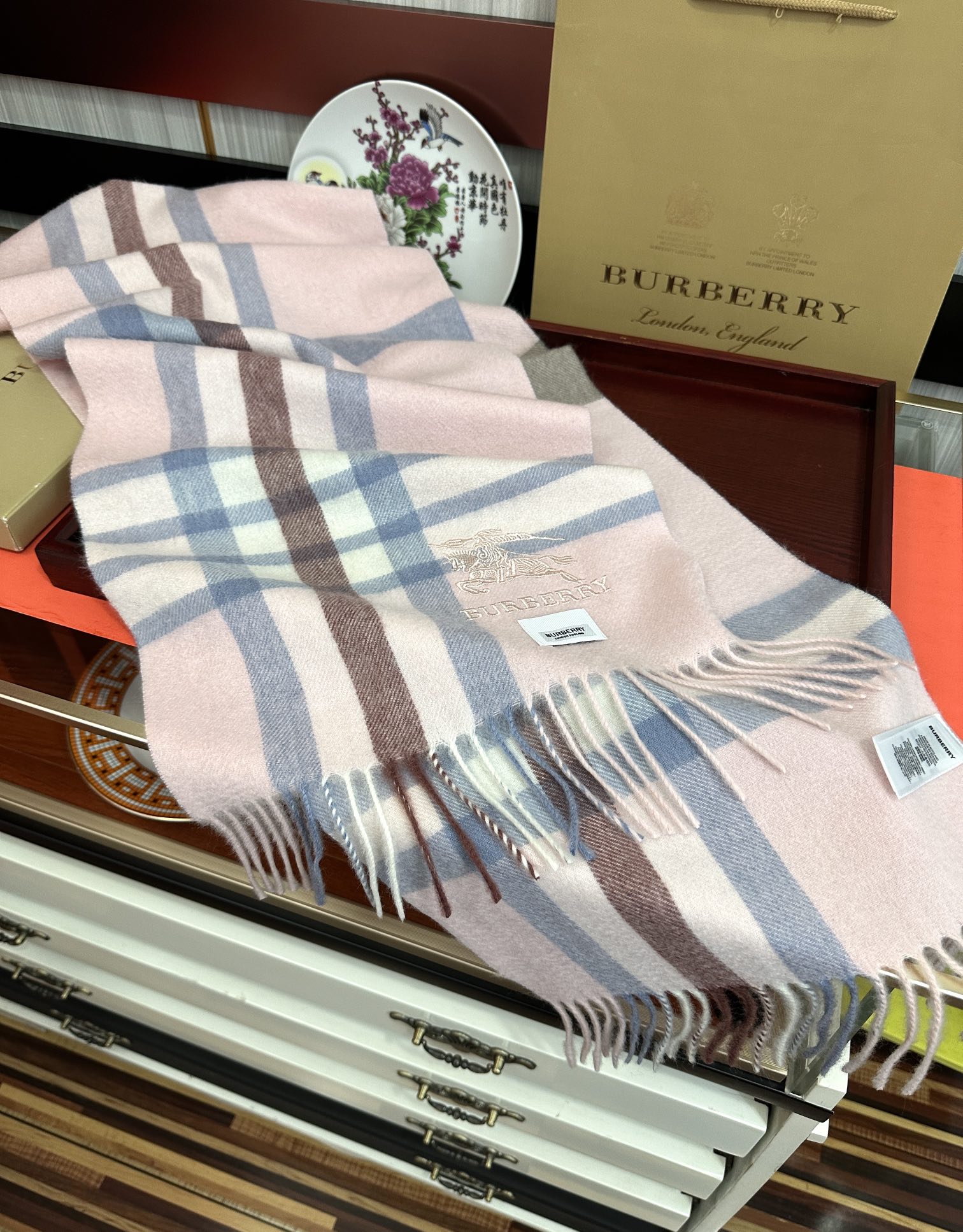 버버리(Burberry)  캐시미어 머플러 목도리 스카프