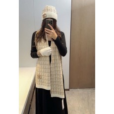 샤넬(CHANEL) 100% 순캐시미어 3종 세트(목도리+모자+장갑) 목도리 스카프