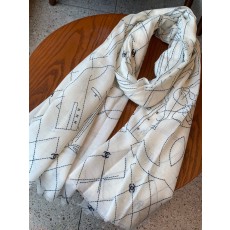 샤넬(CHANEL) 캐시미어 라인 아트 숄 목도리 스카프