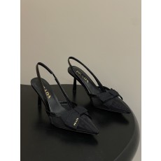 Prada 프라다 리본 망사 슬링백 펌프스 힐 구두 신발